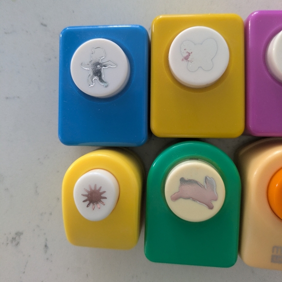 Scrapbook Art Marvy Uchida Hole Paper Punch Lot Angel Ballerina Apple Butterfly - Picture 2 of 3